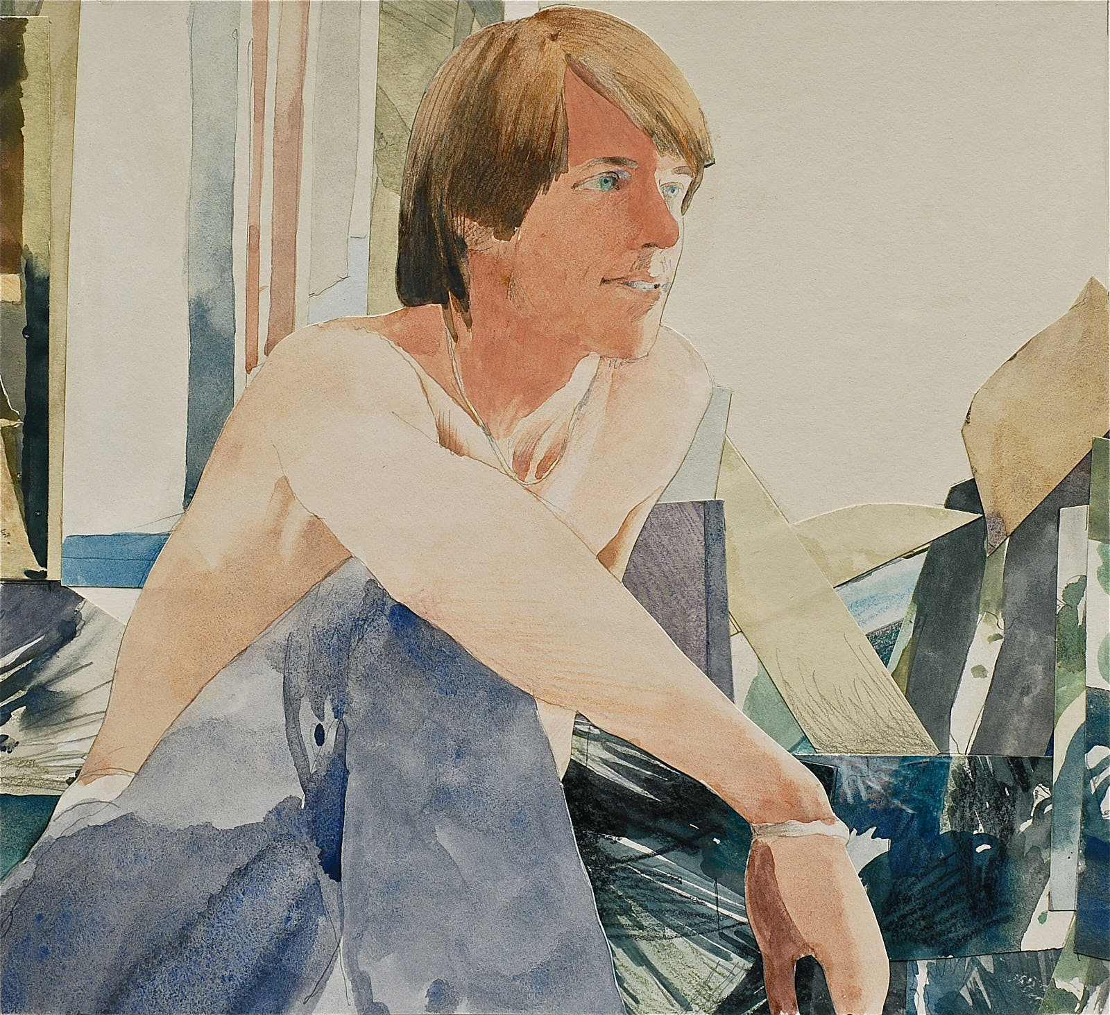 Anton, 1981 watercolor on paper. 8 x 9''