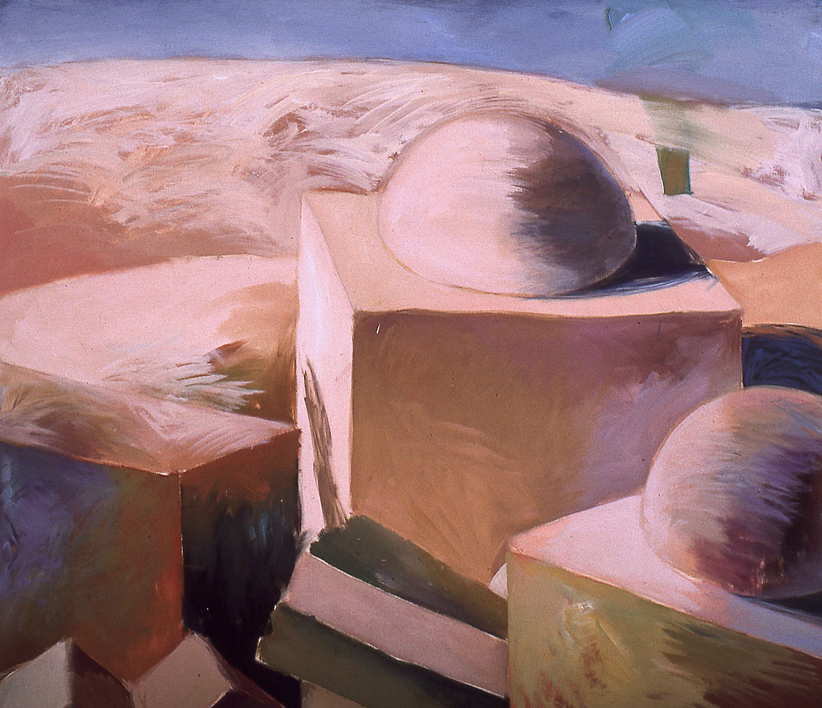 El Oued (c), 1998 oil on canvas. 35 x 40'' collection of John Lesser