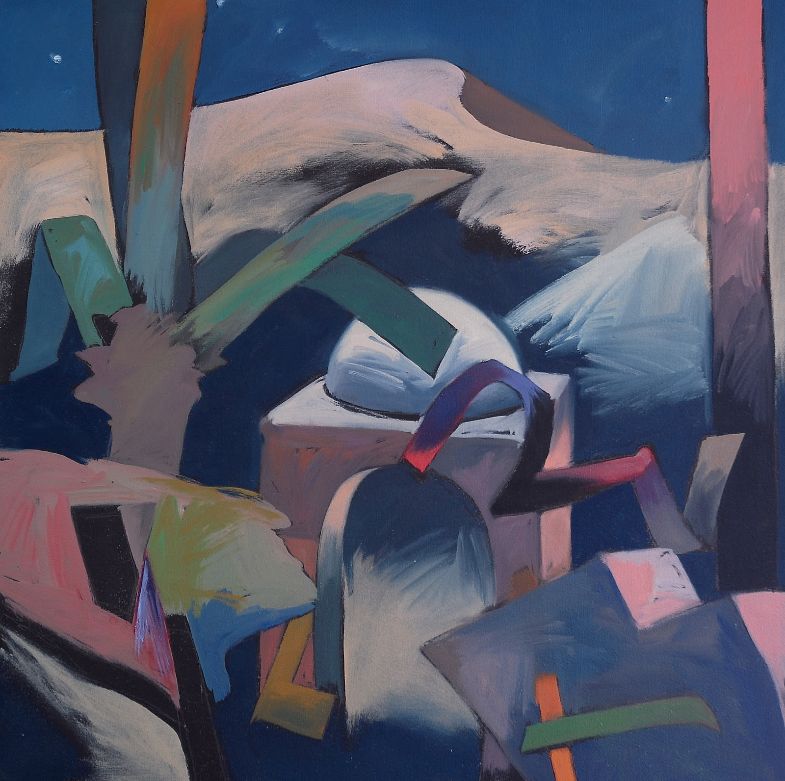Desert Night #3, 2000 oil on canvas. 27 x 27''